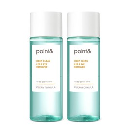 Point (Cosmetics) Point & Deep Clean Lip & Eye Remover 150ml 1+1 Total 2 / 포인트(화장품) 포인트앤 딥클린 립앤아이 리무버 150ml 1+1 총 2개