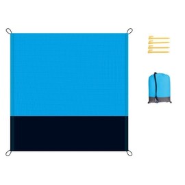 Camp Active Camping Accessories Complete Set - Tent Tarpaulin Camping 2 x 2.1 m - Awning Carpet for Camping - Tarpaulin with Eyelets - Includes Fabric Tarpaulin and Carry Bag - Camping Rug Outdoor -