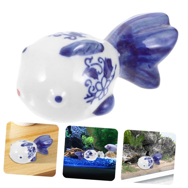 Mobestech Floating Gold Fish Figurine Delicate Aquarium Decor Multi Functional