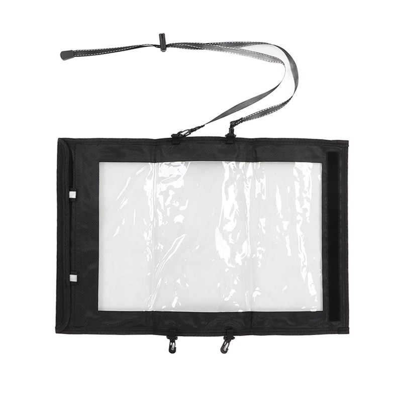 Transparent Hiking Map Pouch with 2 Additional Straps Waterproof TPU