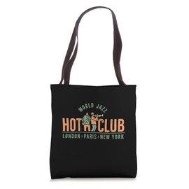 Vintage jazz club emblem retro style Tote Bag