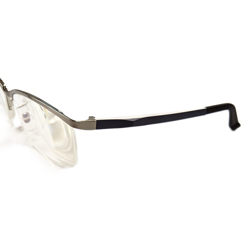 [optic ROSE] 若くみえる おしゃれ老眼鏡 リーデインググラス メンズ ブルーライトカット ＵＶカット ハーフリム +1.0～+3.0