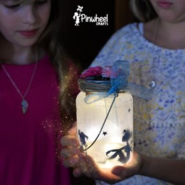 Arts and Crafts for Kids Ages 8-12: Fairy Jar Kit – Make Your Own Fairy Lantern Night Light – Birthday Gift for Girls - Crafts for Girls