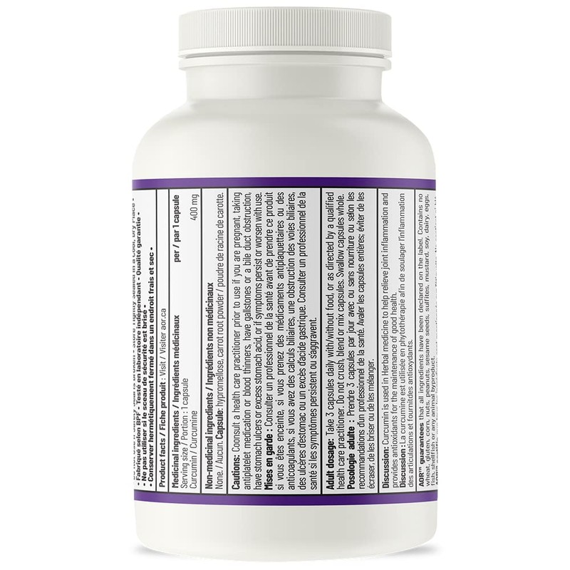 AOR - Curcumin-95-90 Capsules - Traditional Support for Joint Health