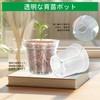 RooTrimmer 3.3" Transparent Seedling Pot Plat Pot, Set of 20,
