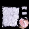 Hair Salon Disposable Vinyl Ear Covers for Dyeing (Bulk Pack) Disposable Ear Caps 100pcs (Clear) 2ea