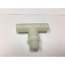 Hypro 11/16" UNF X 3/4 Hose Barb Tee with B12 Nut - NTT34