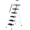 SEGAWE 5-Step Ladder Folding Step Stool 330lbs Max Load Capacity