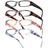 Gaoye 4-Pack Readers for Women, Blue Light Blocking Reading Glasses,