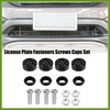 HOPESPANNER 1 Set Bling Car License Plate Fasteners Screws Caps