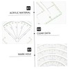 LIFKOME Multifunctional Transparent Acrylic Sewing Ruler Quilting Cutter with Measurement