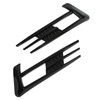 Glossy Black Front Fog Lamp Eyebrow Eyelid Cover Trim Replacement