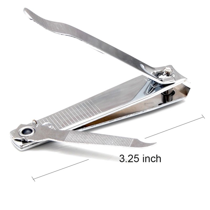 Luxxii (3 Pack) Sharp Sturdy Nail Clippers Set with Nail