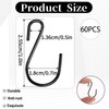 Fyntave 60 Pcs 1 Inch Small S Hooks for Hanging