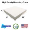 FOAMMA 3" x 18" x 22" Upholstery Foam High Density