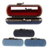 Estuche De Brillo Labial Con Espejo Para Bolso Azul Oscuro