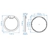 Universal Ceiling Light UltraThin 12V 24V LED Roof Dome Lamp