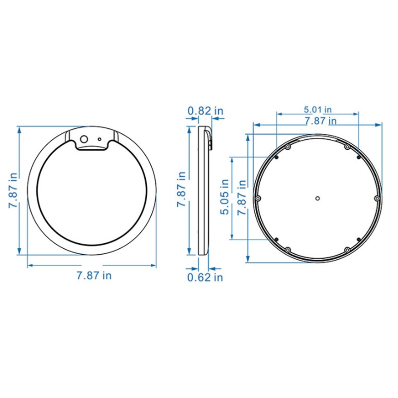 Universal Ceiling Light UltraThin 12V 24V LED Roof Dome Lamp