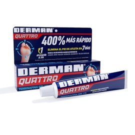 Derman Quattro, Gel para el pie de Atleta, 1% Tubo de 30gm