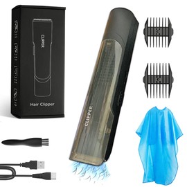 Professional Hair Clippers for Men Baby Beard Trimmer Kits, Vacuum Hair Trimmer for Kid/Men with Magnetic Shell, Cordless Men Hair Trimmers with Large Storage Space & Rechargeable & IPX Waterproof,