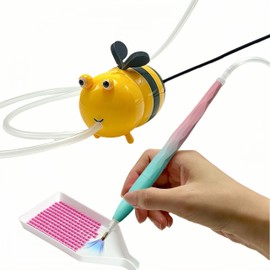 Maylmc Electric Diamond Painting Pen with Smart Vacuum Technology - Art Tool Kit with Adjustable Suction & Wax-Free Design, Vacuum Diamond Painting Pen（Cute Bee）