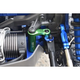 3Pc Set Upgrades 7075-T6 Aluminum Servo Saver Set 1/8 4Wd Sledge Monster Truck（95076-4） RC Cars by GPM (Black)