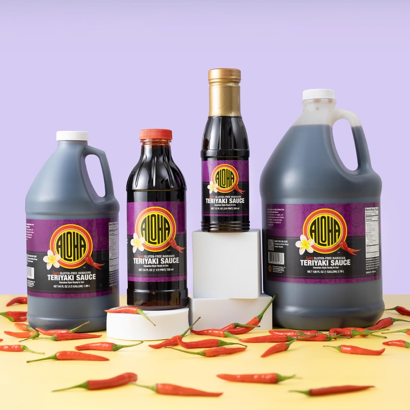 Aloha Shoyu - Spicy Gluten-Free Hawaiian Teriyaki Sauce - 1/2