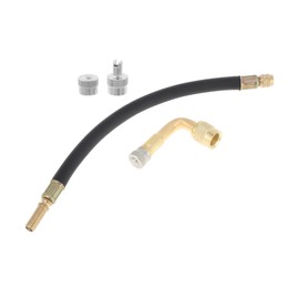 A ABSOPRO 1 Set 90 Grad Kupfer Reifenventilverlängerung mit universellem Kunststoff 250mm Reifenventilverlängerer für Auto Motorrad Wohnmobil LKW Fahrrad