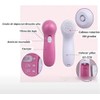 Cepillo Limpiador Facial 5 en 1 Eléctrico Rosa MS FASHION