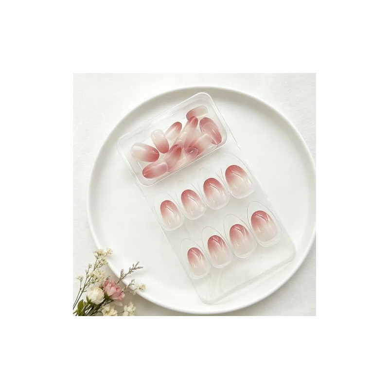 48 Piezas Uñas Press On,Uñas Postizas De Cortas Largas De