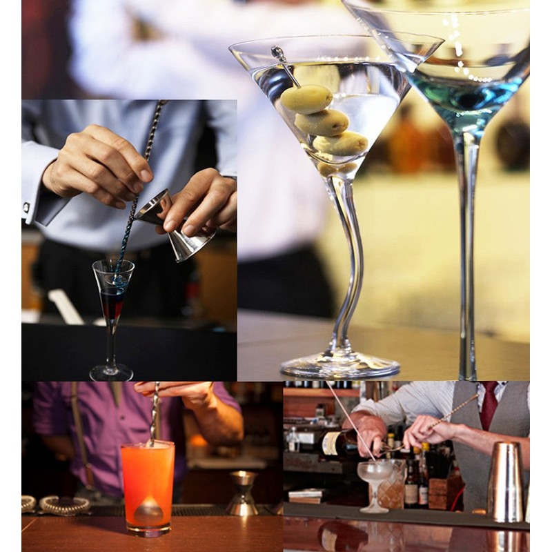 12 Inches Stainless Steel Bar Spoon, Bartender Cocktail Shaker Cocktail