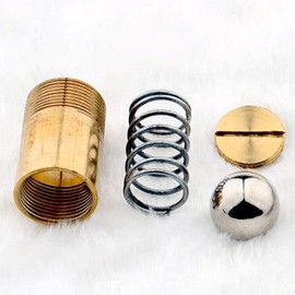 SAISN Ball Catch Door Hardware Closet Door Ball Latch Adjustable Spring Cabinet Latch French Door Catches Pack of 2 (Bronze)