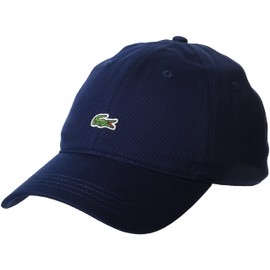 Lacoste K0491-51 CAP Organic Cotton 5-Panel Cap, Cap, Hat, Logo, Men's, Women's, Navy Blue (166)
