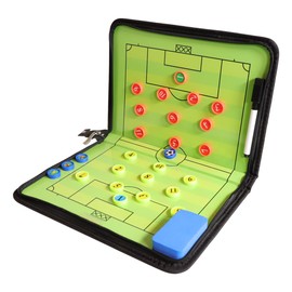 Magnetic Soccer Coaching Tactics Board Portable Football Soccer Coaching Board Erasable Coaches Clipboard with Magnets and Marker Pen Coach Training Equipment for Teaching and Game Plan