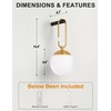 MSTETO Globe Wireless Wall Sconces Set of Two, Battery Operated