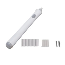 Electric Eraser Kit, Electric Rubber Set with 22pcs Additional Replaceable Rubbers, for Drawing, Painting, Sketching, Drafting (White)
