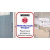 Medically Fragile Alert Safety Window Decal Set of 2