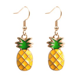 Pineapple Dangle Earrings for Women - Cute Fruit Earrings Jewelry, Fun Earrings for Women - Pineapple