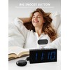 Mesqool Extra Loud Alarm Clock with Vibration for Bedroom, Bed