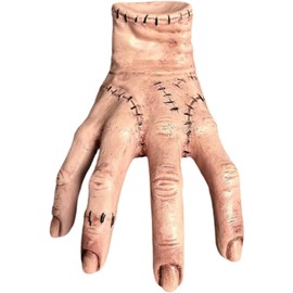 QUXV Addams Thing Hand Action Figure Anime, Gothic Addams Family Thing Figure Hand Model, Wednesday Realistic Scary Props Decorations Gift for Fans