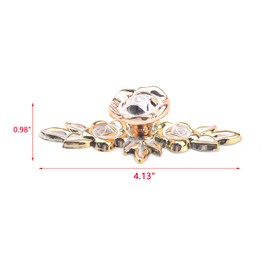 Bitray Rose Flower Cabinet Knobs, Vintage Kitchen Plastic Drawer Pull Handles for Dresser Cupboard Wardrobe with Mounting Screws, 10 Pack (Gold)