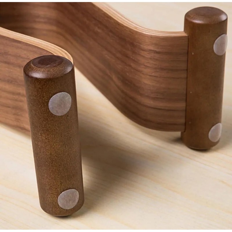 IQ Labs Gaming Headphone Stand Wooden Headest Hanger/Holder/Mount Omega Walnut