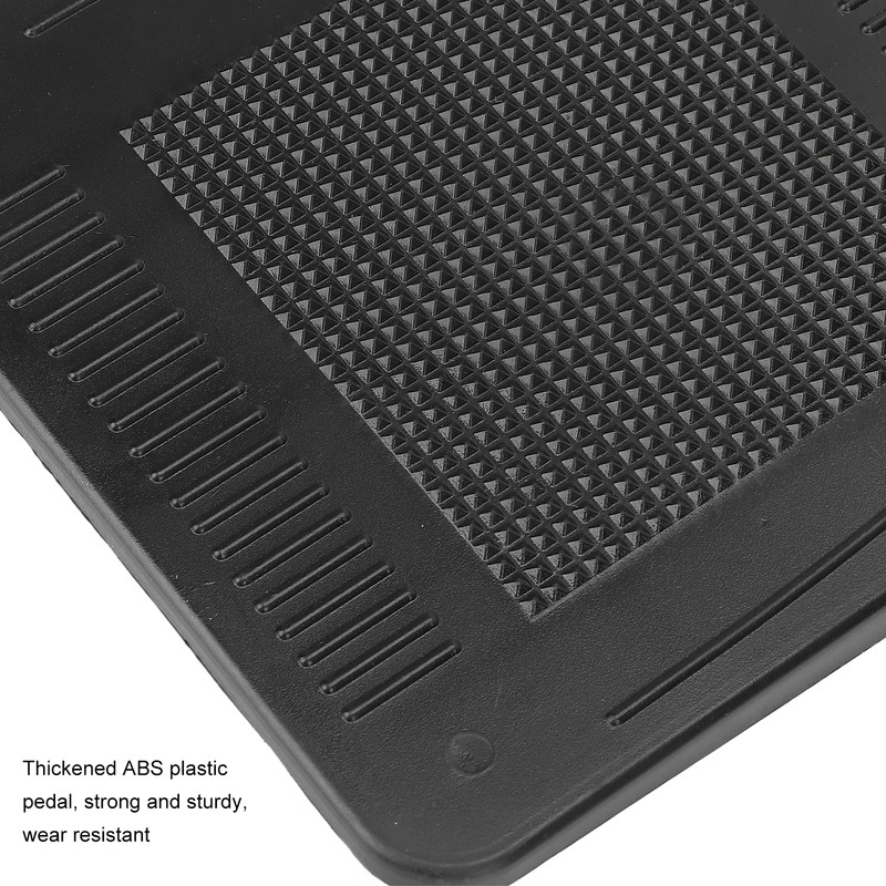 Pair Wheelchair Footplate 19x16cm Footrest Thickened ABS Plastic Nonslip Texture