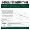 GKOLED Hardscape Light with Frosted Lens, Paver Wall Light, 6.8