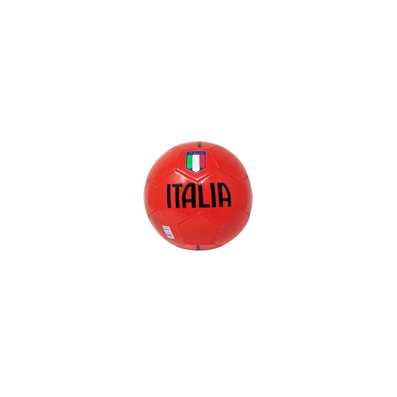 Italy Football for Training or Match Red Shield Tricolour Size
