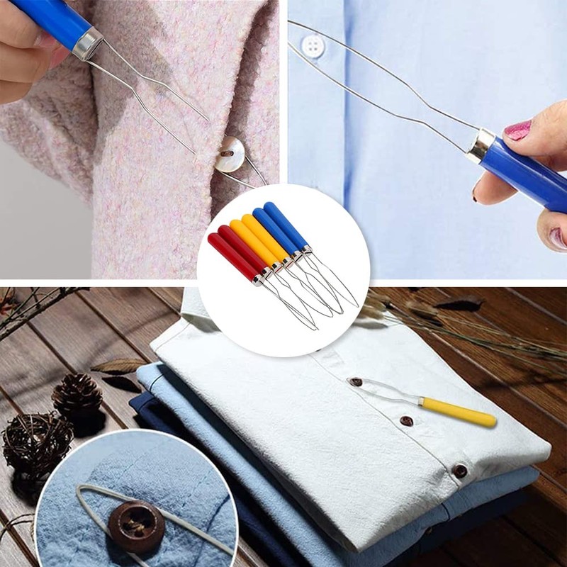 DHinkyoung 2 Pcs Button Hooks One Hand Buttons Aids Bright