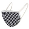 Plaid Check Design Breathable Fabric Covering Fashion Mask Reusable Washable
