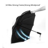 10 Ribs Inverted Folding Umbrella Windproof Travel Portable Reverse Umbrella
