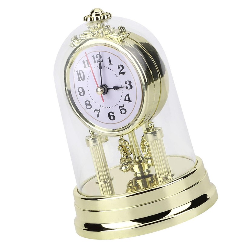 Cocoarm European Retro Style Living Room Clock, Antique Table Clock,