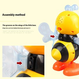 AIXXCUVQ Let Little One Dance with Joy Swinging Bee Toys Light Up and Groove to Music Electric Bee Childrens Toys ABS Singing